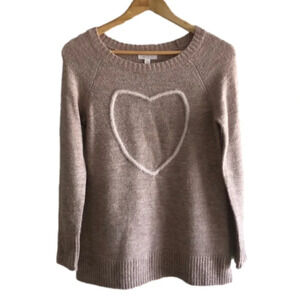 LAUREN CONRAD | Pink heart Valentine’s sweater